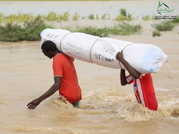 delivering aid to Al-Manaqil locality