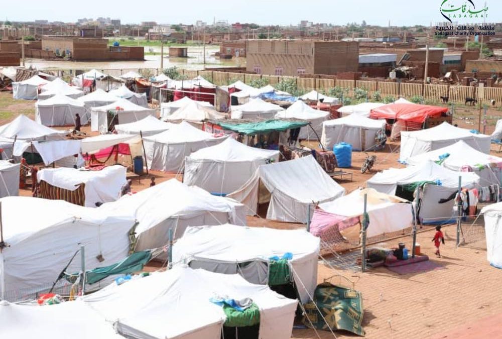 Tents and tanks distribution by Sadagaat