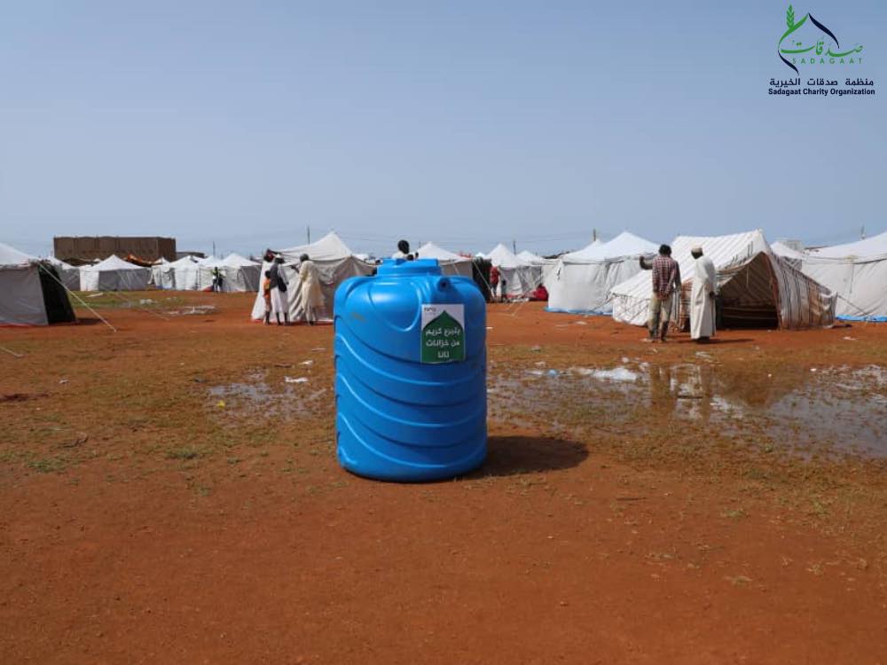 Tents and tanks distribution by Sadagaat