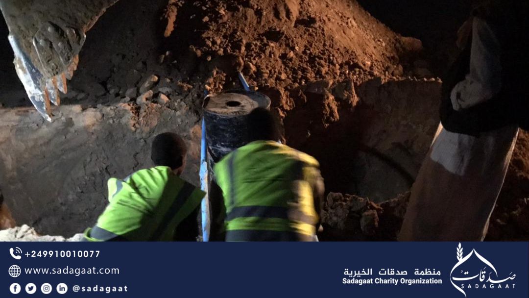 the contribution in Berber locality in floods and rains