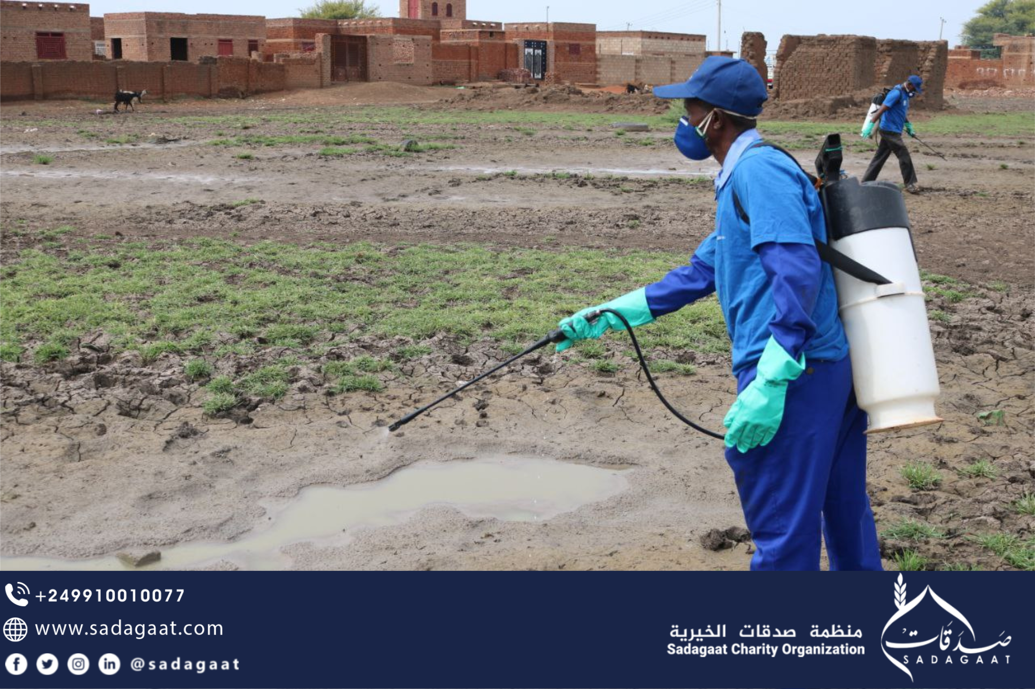 follow up on the floods situation in Al-Manaqil locality