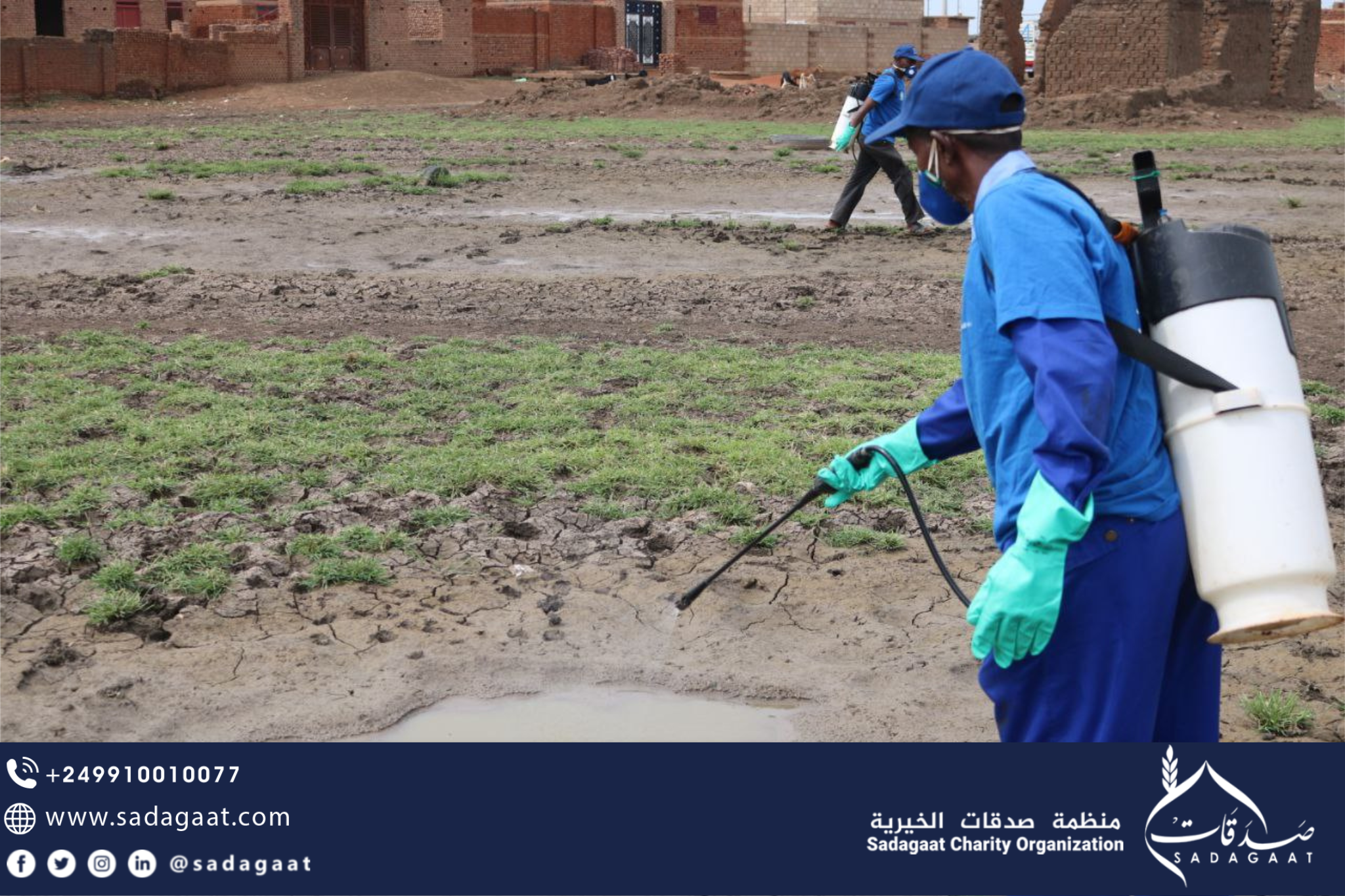 follow up on the floods situation in Al-Manaqil locality